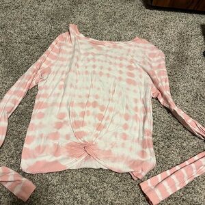 Pink Victoria’s Secret tie-dye long sleeve